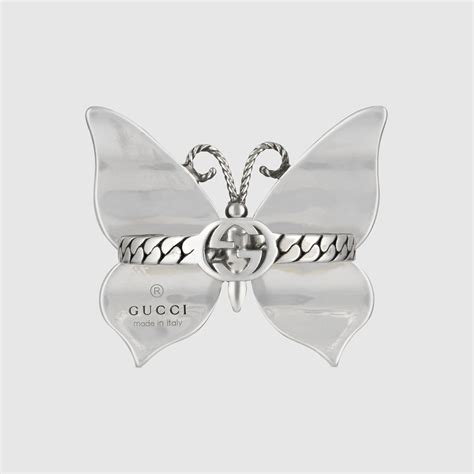 gucci butterfly sterling silver